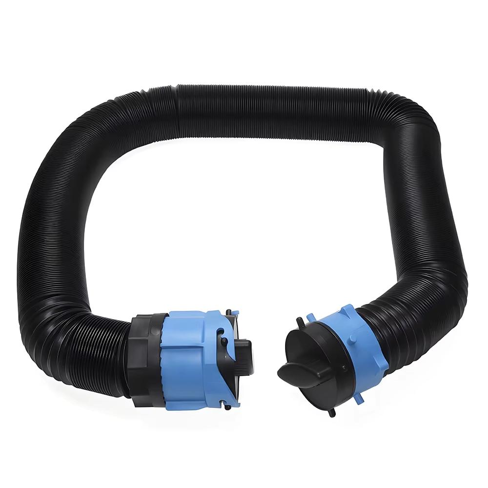 RV Sewage Pipe Kit Leak Proof Camp Drain Pipe Sewage Valve Sewer Hose Fitting Drain Cleaner RV Drainage Hose