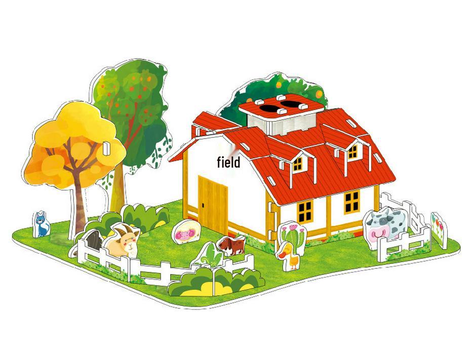 

Сделай сам 3D пазл модель игрушка для детей: Миниатюрный дом ручной работы с взаимозаменяемыми деталями, подарок для мальчиков и девочек