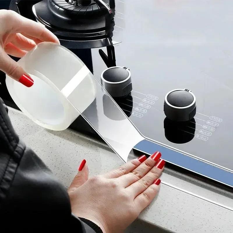 Multi-Surface Waterproof Nano Sealing Tape - Stain-Resistant & Easy To Apply, For Gaps Sealing In Home, Restaurant, Kitchen Pool Set