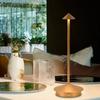 Cone Head Design LED Table Lamp 3 Color Lights Touch Control Bedside Ambient Light Dimming Portable Aluminum Reading Lamp