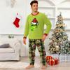 Christmas Printed Parent-child Plush Home Wear Set