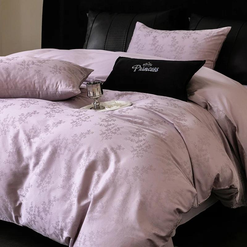 New  Luxury 100% Cotton Bedding Sets - Long-Staple, High Density, Satin Jacquard, 1.5m/1.8m Bed