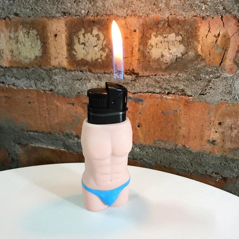 1PC Lovers Gifts Lighter Case Waterproof Silicone Lighter Protective Creative Sexy Body Couple
