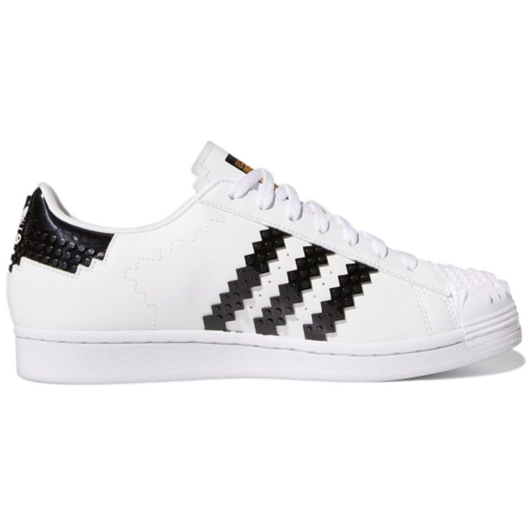 LEGO x adidas Superstar Płytki Bazowe Buty Unisex Biały Chmurny Biały Rdzeniowy Czarny GW5270