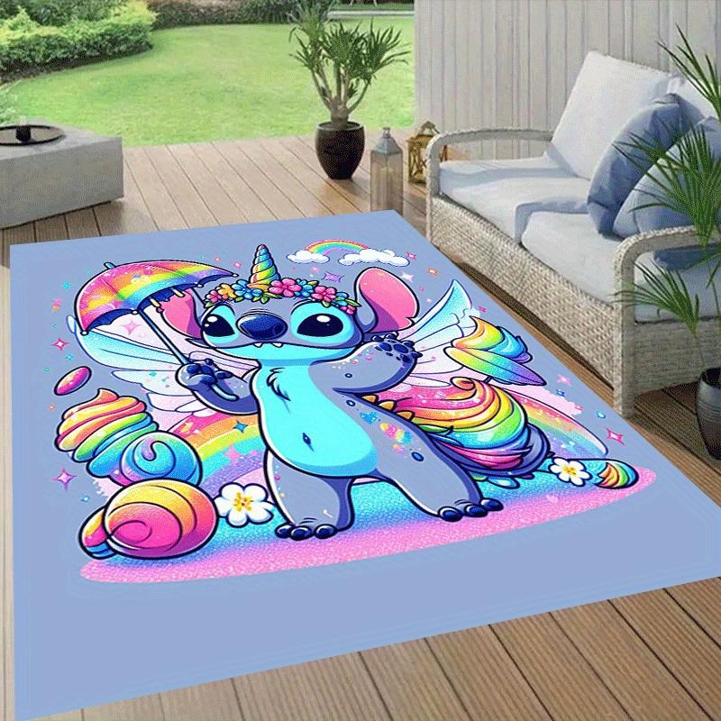1pc Stitch Pattern Area Rug Soft Flannel Floor Mat for Living Room,Office,Bedroom and Carpet,Sofa Coffee Table Floor Mat
