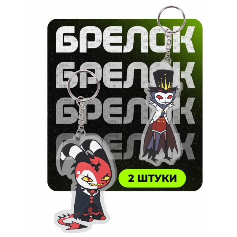 Acrylic Key Buckle for Helluva Boss Millie Loona Stolas Character Acrylic Pendant Anime Decoration Accessories Pendant Gift