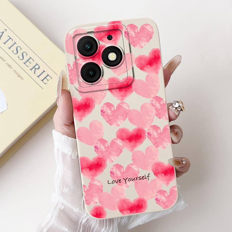 For Itel A50 A50C A667L A669L Beautiful Bow Rose Painting Phone Case For ItelA50 ItelA50C Soft Silicone Shockproof Cases