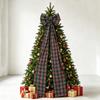 Plaid Long Tail 3D Christmas Tree Decoration for Festive Holiday Tree Decor