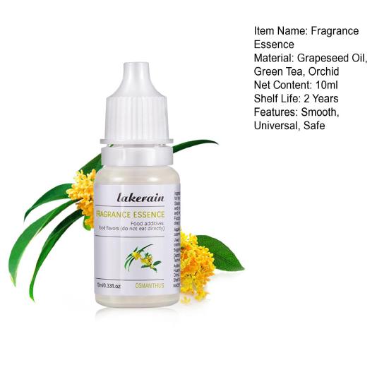 10ml 24 Flavors Essence Mini Edible Easy To Use Long-lasting Lightweight Handmade Soap Tool Grapeseed Oil Food Additives Fragrance