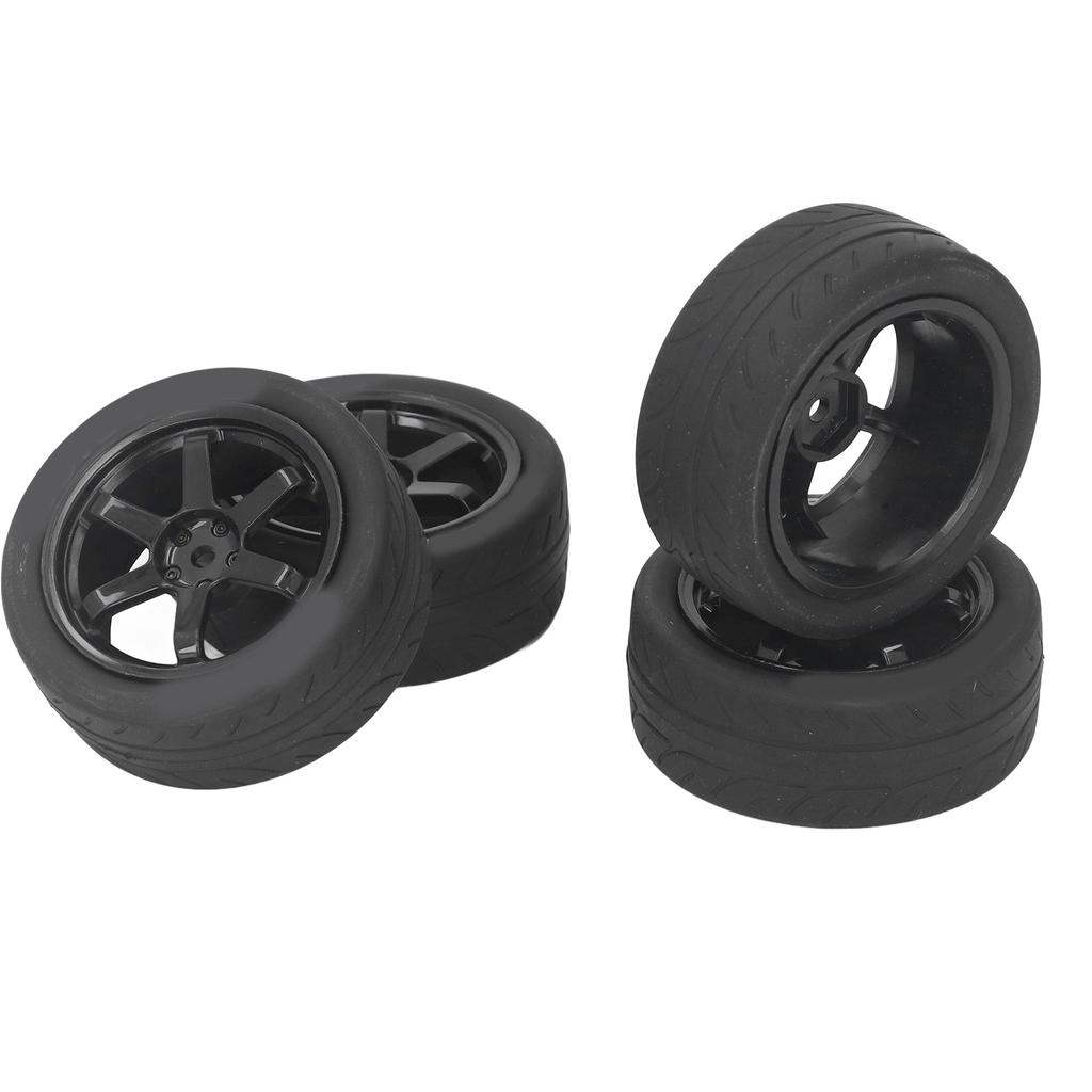 4 Pcs RC Car Tires Rubber Plastic RC Car Wheel for 01 02 XV01 XV02 1Celsius10 Remote Control Vehicle