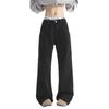 American retro lumberjack jeans men's autumn trendy brand design sense loose casual cleanfit straight pants