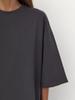 2025 Spring And Summer Cotton T-shirt Solid Colour Short-sleeved Female Loose Large Version Youthful Woman Clothes