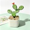 Mini Glass Planter Desktop Ornaments Small Exquisite Craftsmanship Bright Colorful Handmade Texture for Office Bedroom Living Room Home Decor Gift