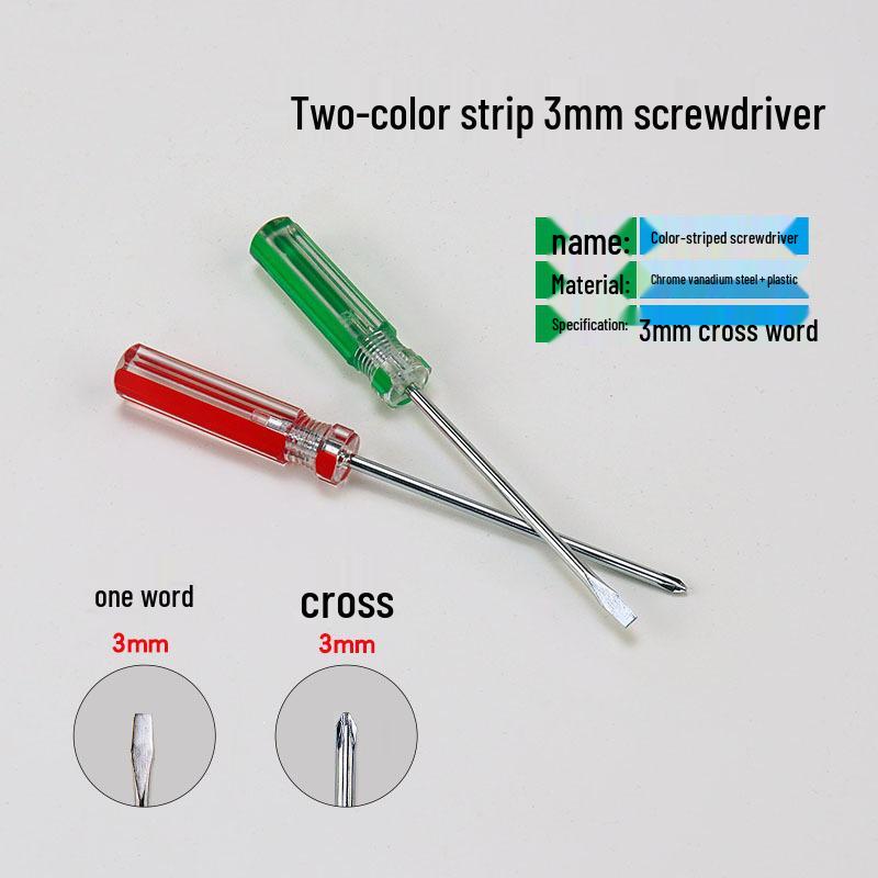 Electrician s Magnetic Flat/Phillips Head Screwdriver Set with Color-Coded Strips 3*75 (Phillips) - 130mm