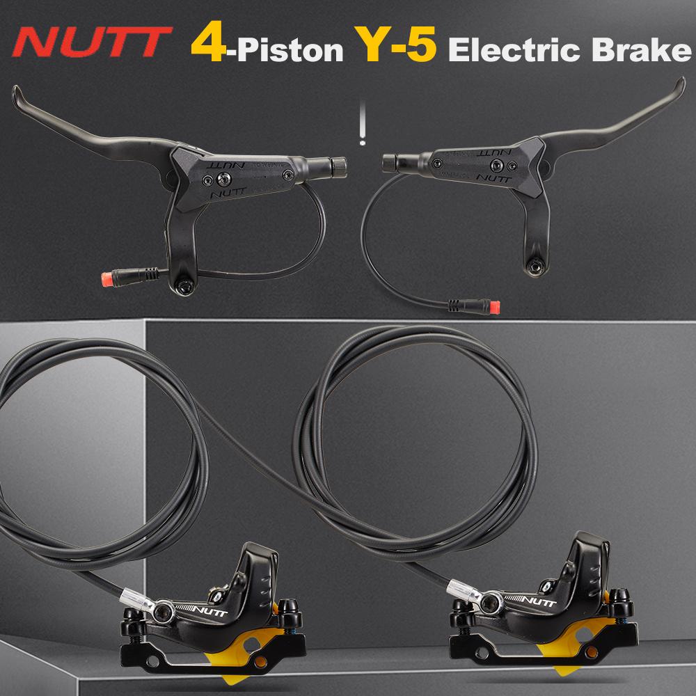 NUTT Y-5 4pístkové hydraulické kotoučové brzdy pro elektrickou koloběžku 140 160 180 Rotor Pro A5-D KUGOO Zero Dualtron Kaabo Mantis