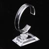 Clear Watch Display Stand Acrylic C Shape Watch Holder Stand Bracelet Bangle Wrist Jewelry Stand for Home Shop Counters Shelves