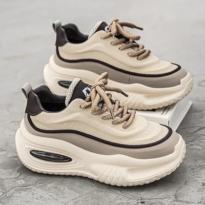 Nouvelles Baskets Vulcanisées à Plateforme Homme Street Style Chaussures Décontractées Pour Homme Punk Chunky Social Baskets Homme Coréennes 2025 Grande Taille