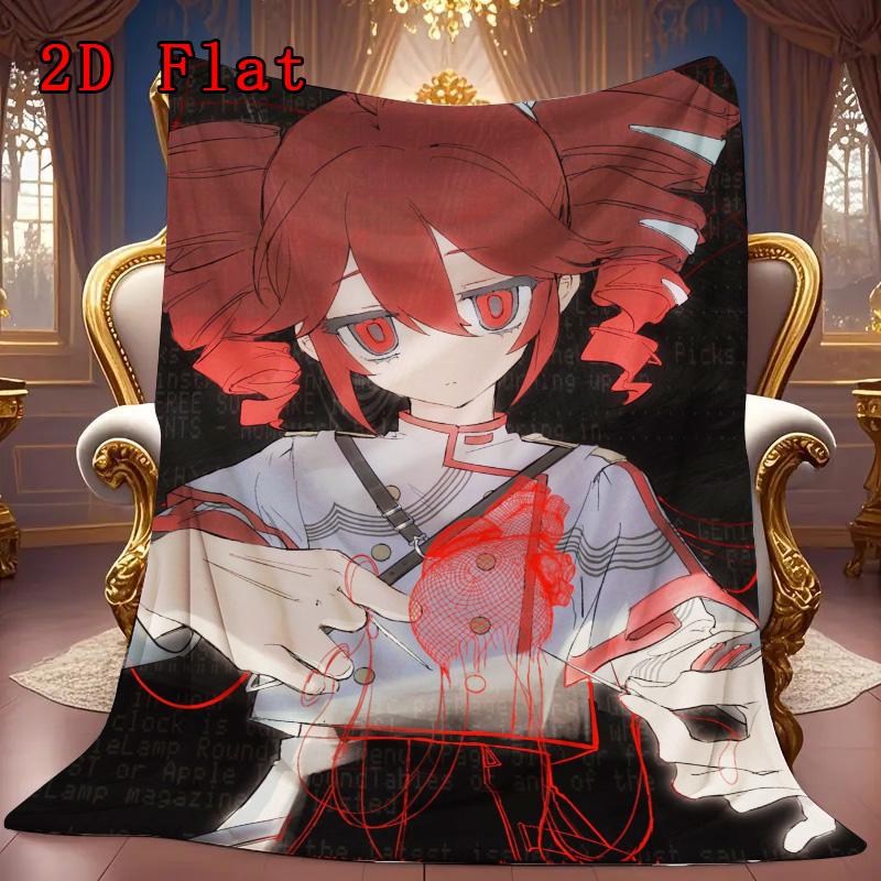 Kasane Teto 2D Flat Pattern Flannel Blanket High quality All Seasons Warmth and Comfort Perfect for Christmas Gifts.MMT0918255