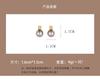 Grey earrings 2026 new popular item, light luxury high-end feeling earrings, female niche temperament commuting autumn and winter earrings