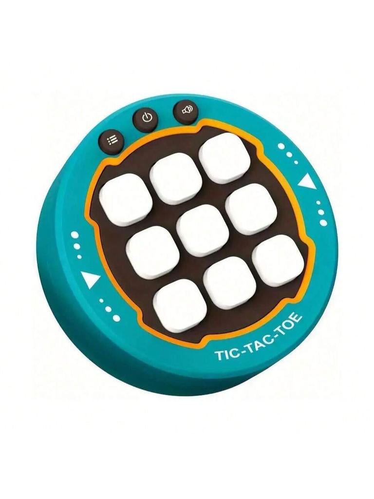 Handheld Tic-Tac-Toe Game, 3-Color 9-Button Mini Board Game for Kids  Adults, Portable Travel Toy