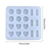 Resin Shaker Fillings Mold,Silicone for Pill Mold Epoxy Resin Mold Filler Quicksand Casting Filling Mold for Jewelry Mak