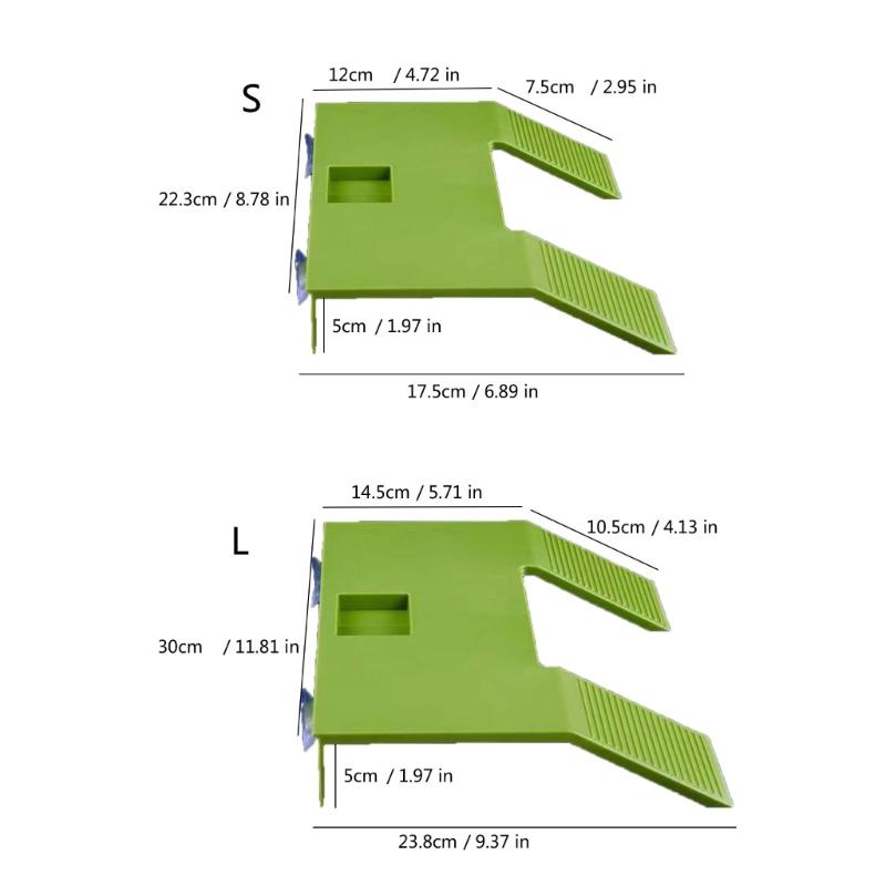 Large Turtles Dock Resting Basking Platform with Suction Cup Design Climb Ramps Habitat Decors for Turtles Enthusiasts