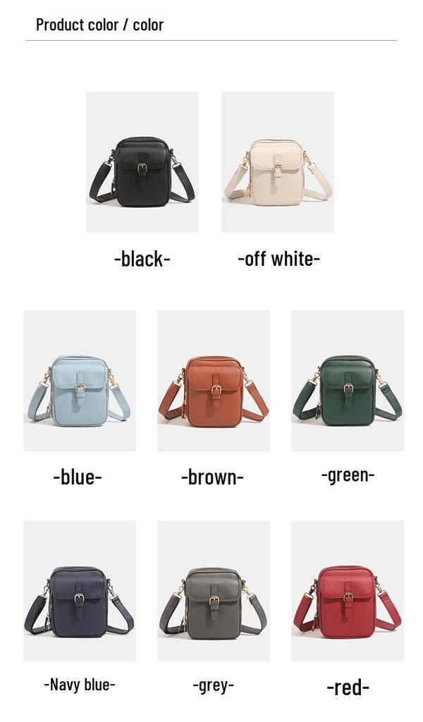 Trendy PU Unisex Single-Shoulder Crossbody Bag: Casual Phone, Coin, and Card Holder