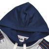 Fila Fusion Color Block Striped Hoodie Women Hoodies Silver Gray T11W317204F-MG