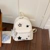 Schoolbag small schoolbag college style classic polka dot star backpack new Korean high value large capacity versatile backpack