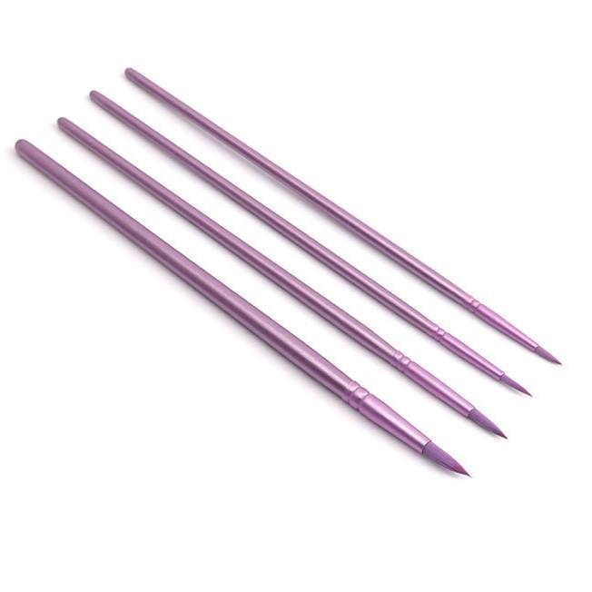 Green Handle Nylon Art Painting Brush Set - Watercolor, Acrylic, Oil - Multiple Specifications for Kids