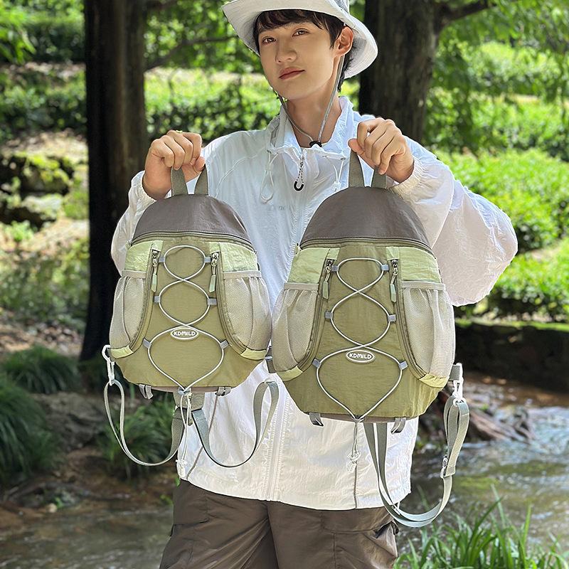 Contrast Color Stitching Backpack Couple's Lightweight Large Capacity Backpack Student Schoolbag