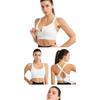 Reggiseni Sportivi da Donna Leggings Top Corto Gilet Cerniera Frontale Taglia Plus Spalline Regolabili Antiurto Palestra Fitness Atletico Reggiseno