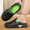 2025 summer new hole shoes men's outdoor casual cool slippers wearing Korean version of beach shoes fashion slippers men