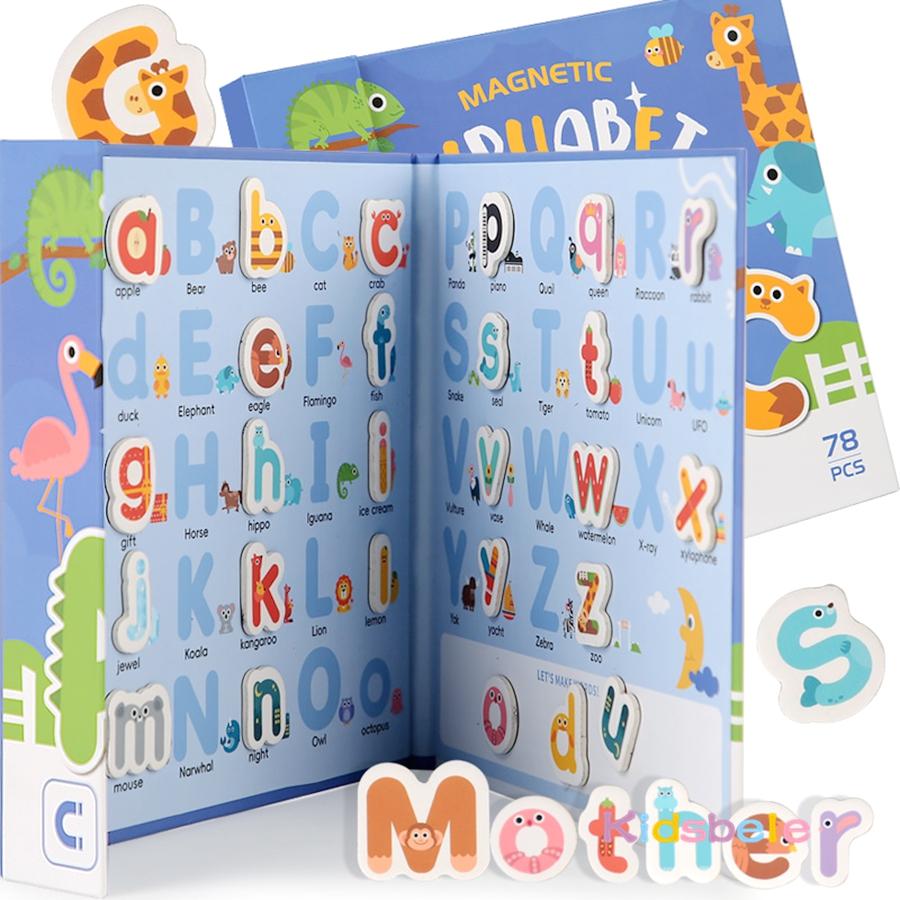 Montessori Magnetic Letter/Number Cognition Matching Game for Kids Spelling/Counting Learning Puzzle Toy Toddlers Quiet Book
