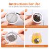 6/8 Packs Tea Infusers for Loose Leaf Tea Stainless Steel Tea Steeper Ball with Clip Rustproof Extra Fine Mesh Tea Strainers