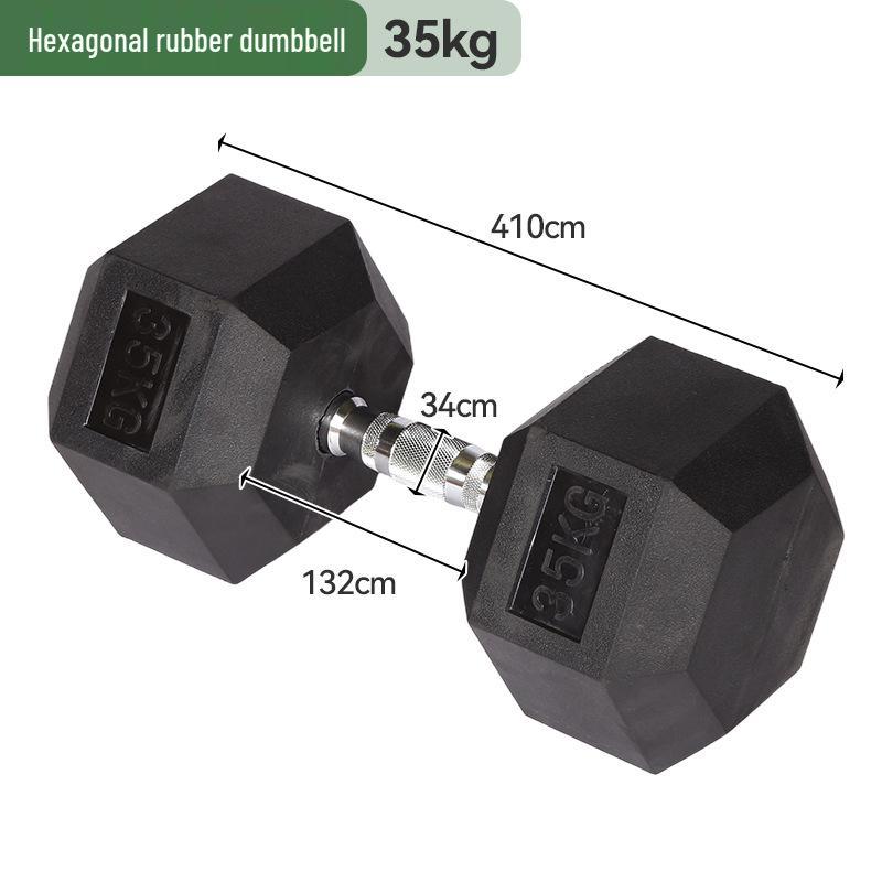 Non-slip Adjustable Rubber-Coated Hex Dumbbell for Women