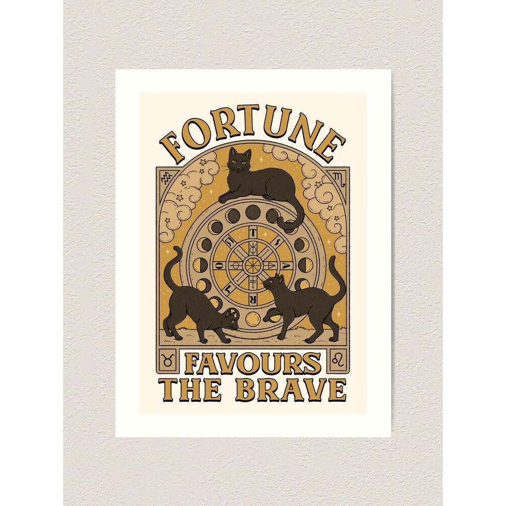 Tapestry Fortune Favors the Bold in Art 75x100