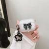Applicable To Apple AirPods111 Generation Pro Black and White Pearl Bow Ins Advanced Bluetooth Headset Protective Case Case