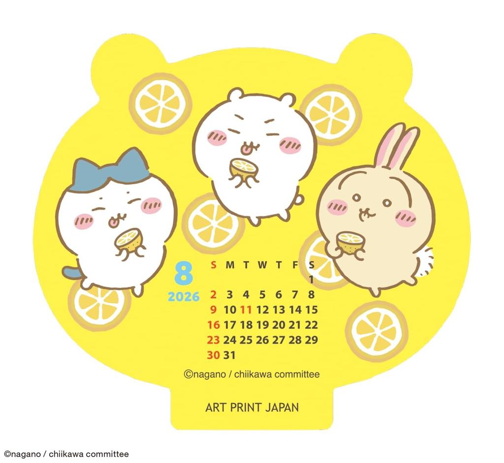 2026 Desk Calendar Chiikawa Die-Cut /