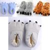 Cozy Dinosaur Cosplay Costume Slippers With Soft Plush Paw Shoes For Winter Warmth