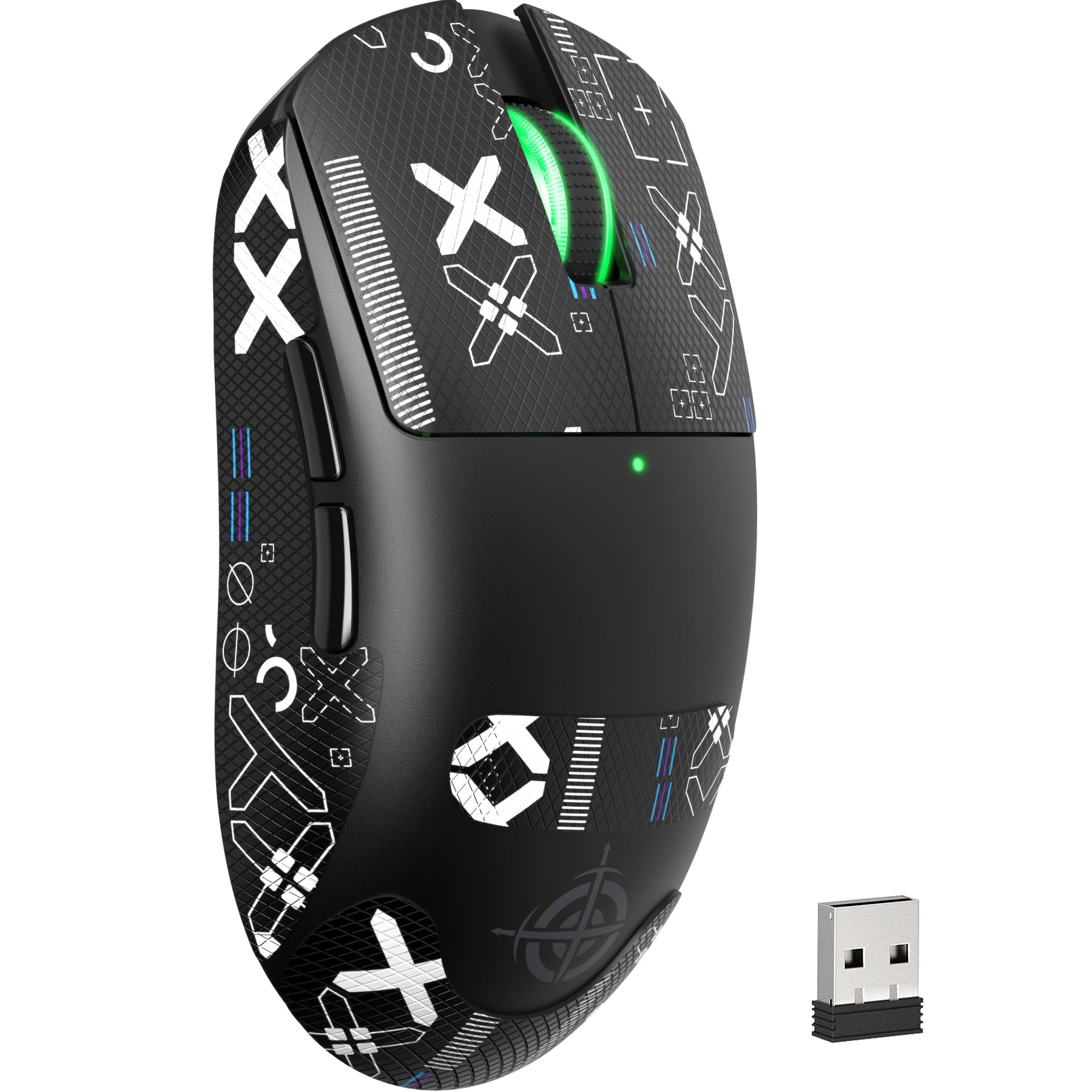 

G6 SUPERLIGHT Бездротова Ігрова 24000 PixArt PAW3311 Ігрова Легка Ігрова 1000 Гц Опитування 35G RGB 10 750 мАг Батарея Сумісна з FPS чорний