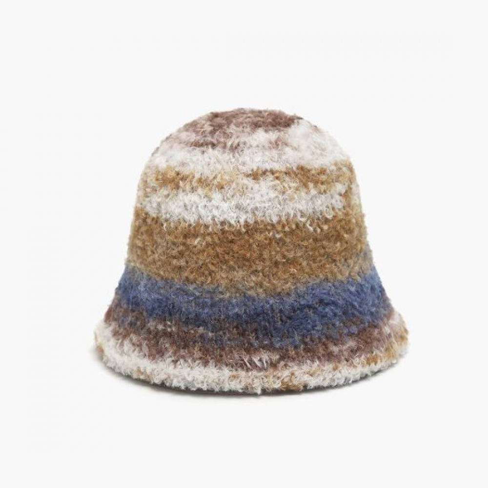 New Arrivals Open Run Winter Bucket Hat With Fur Trimming Wool
