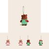 Couple Bear Couple Plush Keychain With Clothing Design For Gift And Decoration