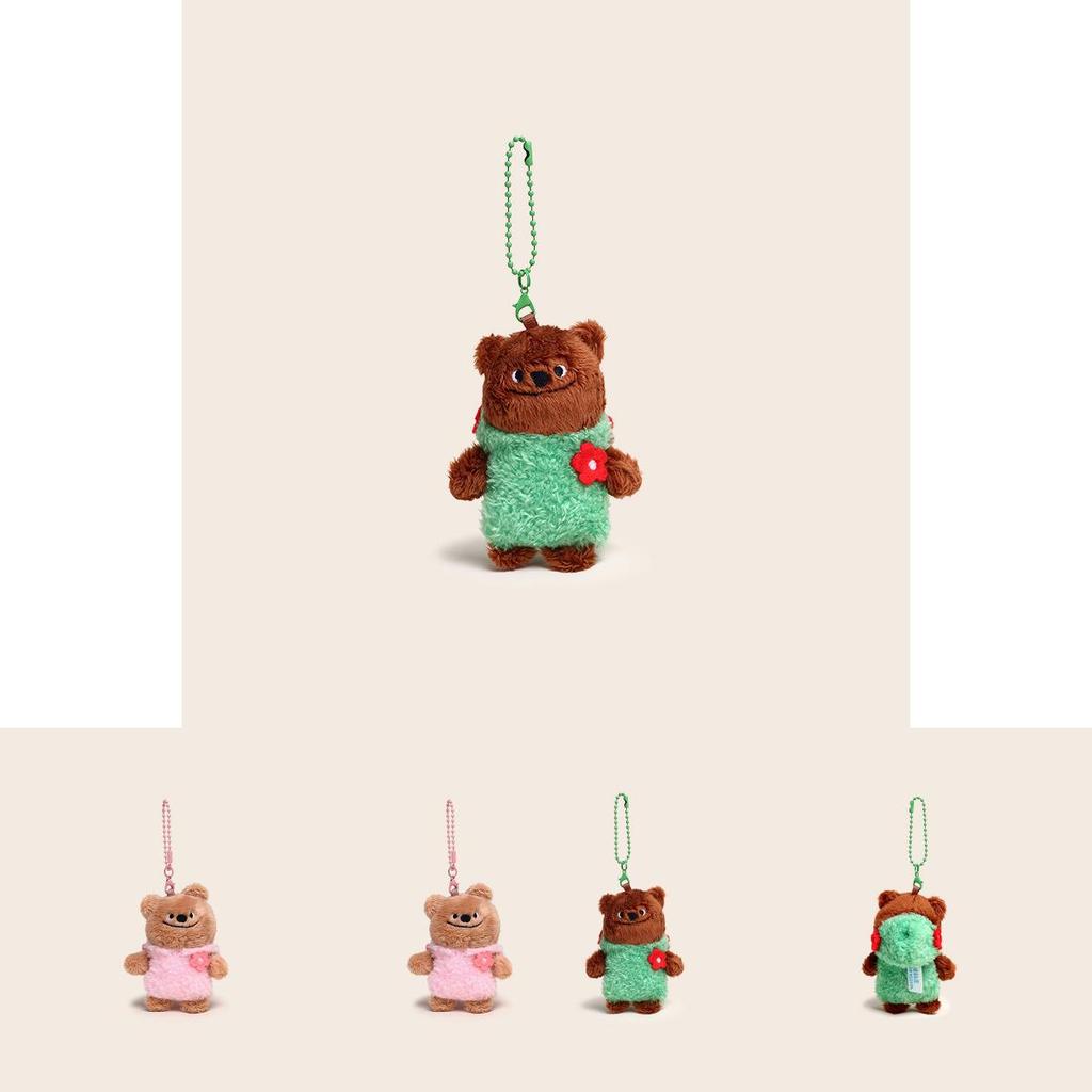 Couple Bear Couple Plush Keychain With Clothing Design For Gift And Decoration