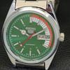 VINTAGE REFURBISHED SEIKO 5 AUTOMATIC 6309A JAPAN MENS GREEN WATCH a440873-4 Sk-a440873