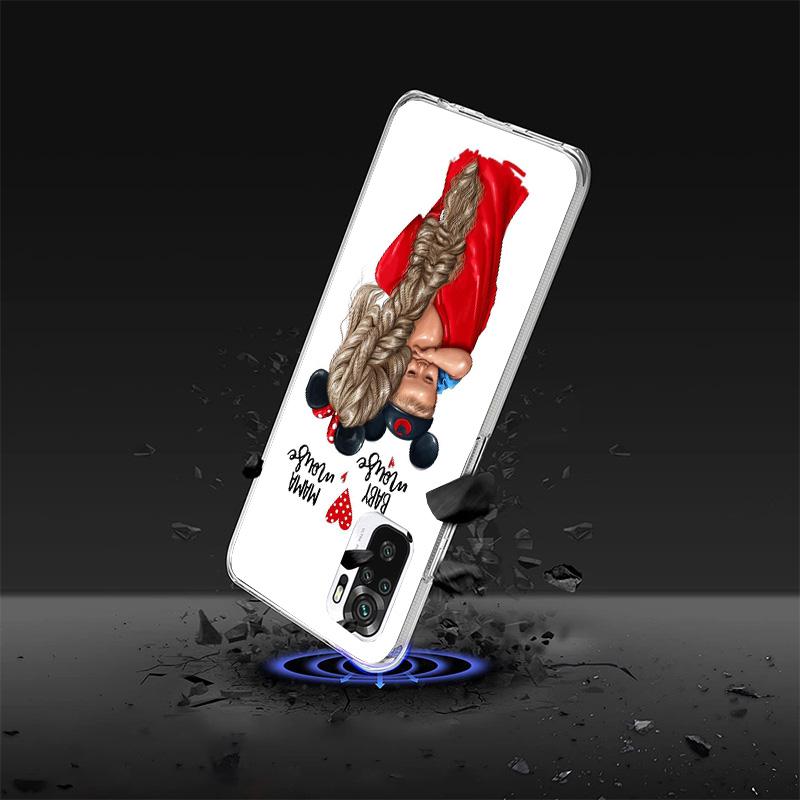 Baby Mom Girls Phone Case For Xiaomi Redmi Note 15 14 13 12S 12 11 Pro Plus 14S 11S 11E 10 10S 11T 5G Personalized Cover Redmi N
