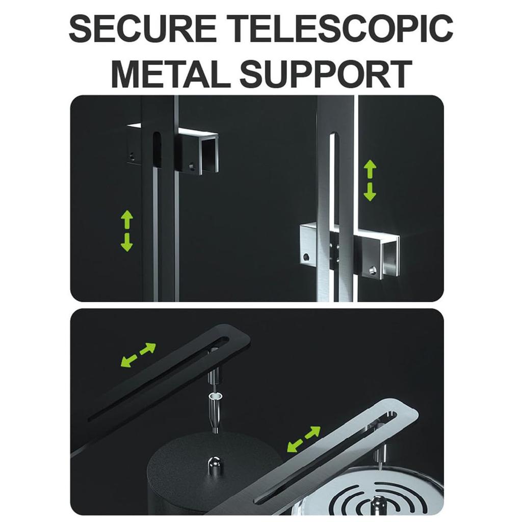 2x Adjustable Aquarium Light Mounting Bracket Stable Hanging Fixture Light Clamp For FishTank Lighting Support