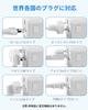 EINNO International Adapter, Worldwide Travel Power Converter, Multi-Conversion CBFOA Type with Two USB-A and One USB-C Ports, Compatible with Korea,