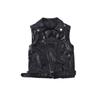 Chaleco Infantil para Niños Chaleco Chaqueta para Niños Primavera Otoño Liso Chaleco Infantil Niño Cuero PU Sin Mangas Ropa Exterior