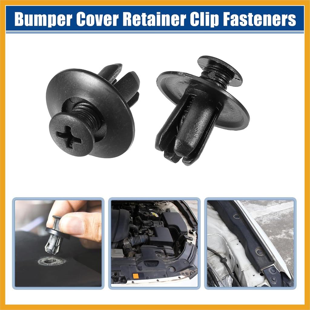 Bumper Cover Retainer Clip Fasteners Fit for Hyundai Sonata 2.4L No.8659028000/86590-28000 - Pack of 50 Replacement